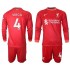 Camisola Liverpool VIRGIL 4 Criança Equipamento Primeiro 2021-2022 Manga Comprida
